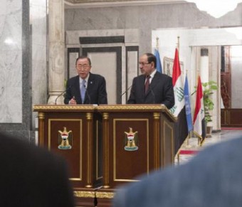 Ban Ki-moon (esq.) e Nouri al-Maliki | IKMR