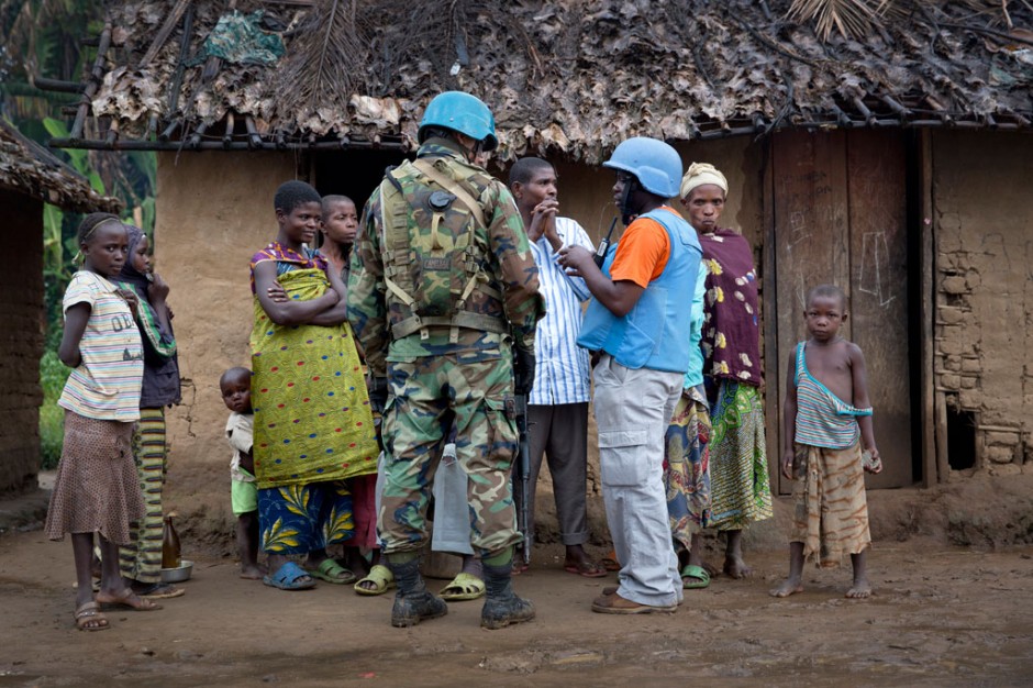 Capacetes-azuis em patrulha na RDC. Foto: ONU/Sylvain Liechti